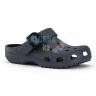 Серые Crocs Classic Enamel Buckle Clog