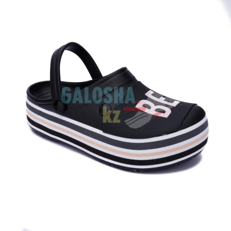 Женские черные сабо CROCS Crocband™ Platform Bold Color Clog
