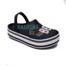 Женские черные сабо CROCS Crocband™ Platform Bold Color Clog