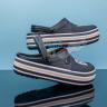 Женские черные сабо CROCS Crocband™ Platform Bold Color Clog