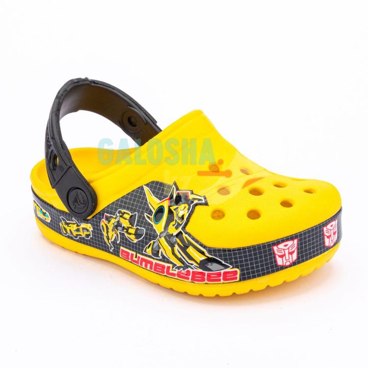 Желтые сабо для мальчиков CROCS Kids' Crocband™ Fun Lab Transformers™ Bumblebee™ Clog