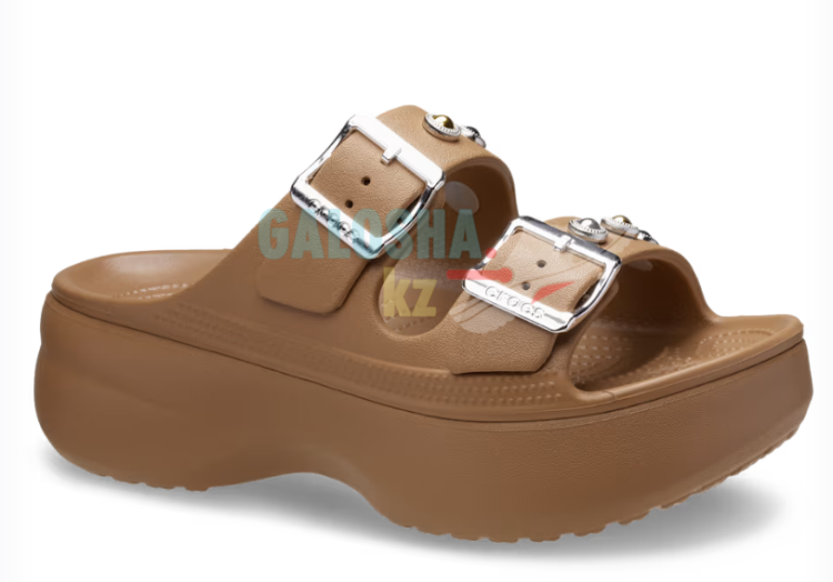Коричневый CrocsWomen's Saturday Platform Sandal