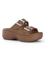 Коричневый CrocsWomen's Saturday Platform Sandal