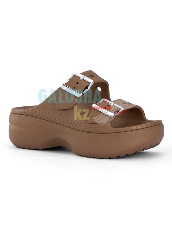 Коричневый CrocsWomen's Saturday Platform Sandal