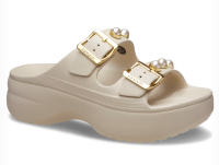 Бежевае Crocs Women's Saturday Platform Sandal