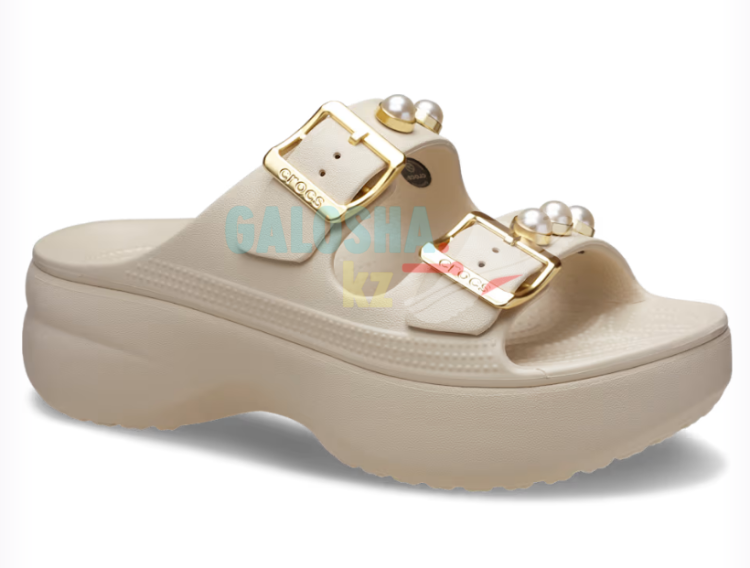 Бежевае Crocs Women's Saturday Platform Sandal