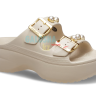 Бежевае Crocs Women's Saturday Platform Sandal