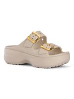 Бежевае Crocs Women's Saturday Platform Sandal