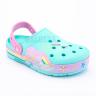 Бирюзовые сабо для девочек CROCS Kids' Crocband™ Fun Lab Graphic Lights Clog