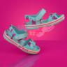 Детские бирюзовые с бабочками сандалии CROCS Kids' Bayaband Sandal Детские бирюзовые с бабочками сандалии CROCS Kids' Bayaband Sandal