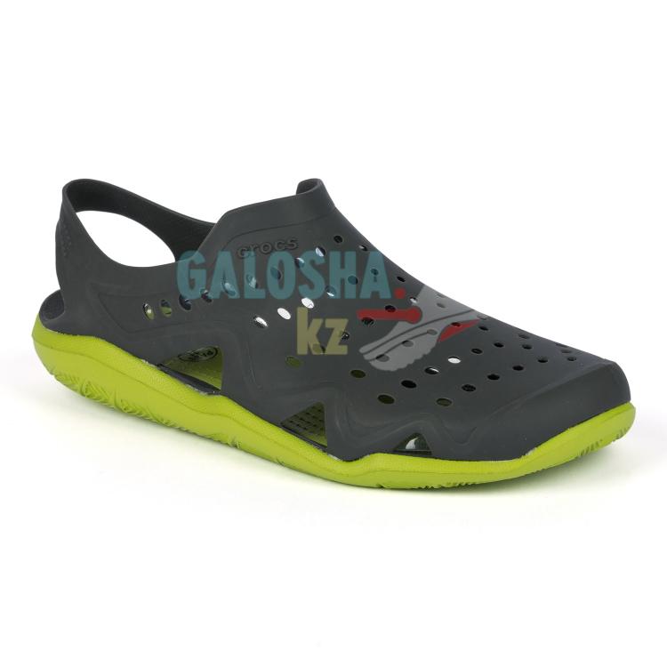 Мужские водные сандалии графит/зеленый CROCS Men's Swiftwater Wave